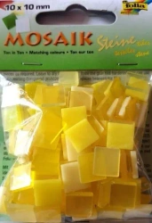 Mozaika kamyczk 10x10mm żółta - Galeria Hobby