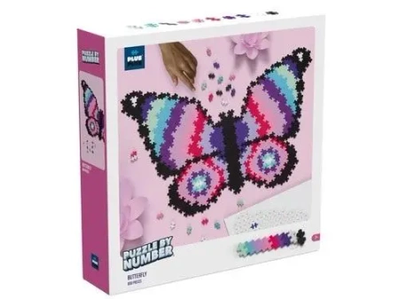 Klocki Plus-Plus Puzzle By Number - Motyl 800el. - Plus-Plus