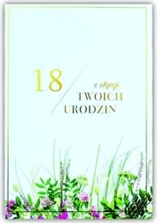Kartka okolicznościowa Urodziny 18 - Trend