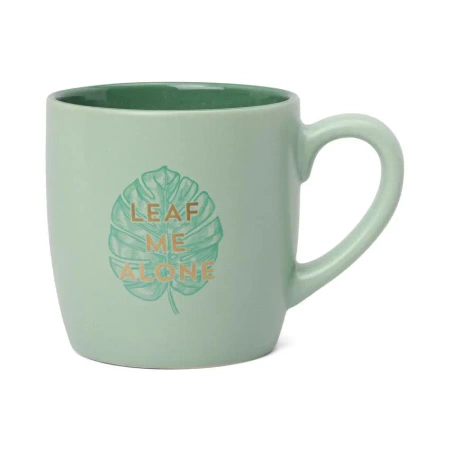 Kubek Vintage Sass Leaf Me Alone w pudełku - DESIGNWORKS INK