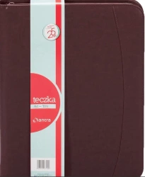 Teczka A4 709 brązowa na suwak - Antra