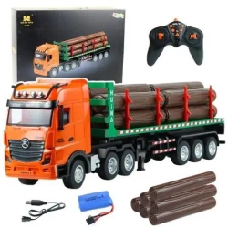 Ciężarówka transporter drewna RC 1:18 - Leantoys