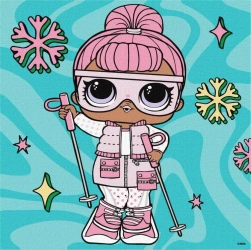 Malowanie po numerach -Magiczny kotek Kids 25x25cm - Ideyka