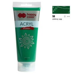 Farba akrylowa Studio 200 ml zielony sap Happy Color