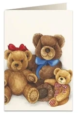Karnet B6 + koperta 7537 Pluszowe misie - Tassotti