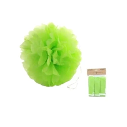 Ozdoba papierowa pompon zielona 25cm 3szt - Penword