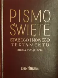 Biblia Tysiąclecia - skórzana, panigatory, złocona - praca zbiorowa