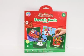 CCG XMAS 4xzdrapywanka 19x19+długopis 800053 32044