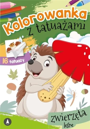 Kolorowanka z tatuażami. Zwierzęta leśne - praca zbiorowa