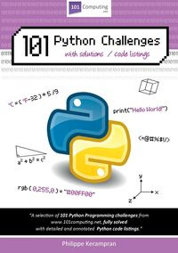 101 Python Challenges with Solutions / Code Listings - Kerampran Philippe