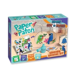 Zestaw decoupage Paper Patch - Kolczyki drewniane - Strigo