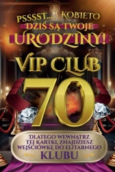 Karnet Urodziny 70 damskie - YEKU