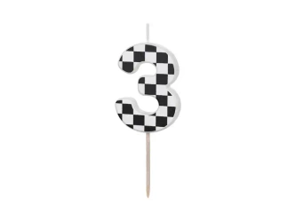 Świeczka urodzinowa 3 5,5cm - PartyDeco