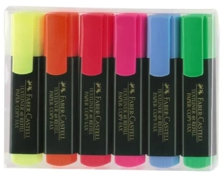 Zakreślacz 6 kolorów FABER CASTELL