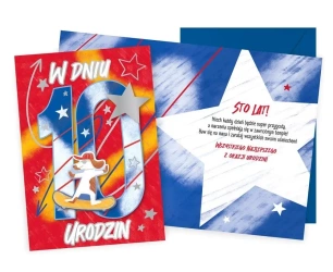 Karnet Urodziny 10 - Kukartka