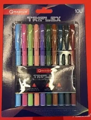 Zestaw długopisów kulkowych Tri Flex 10szt - Radius