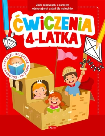 Ćwiczenia 4-latka z naklejkami - praca zbiorowa