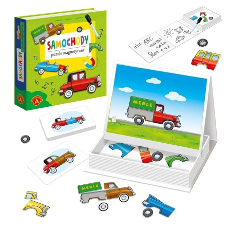 Puzzle magnetyczne - Samochody ALEX - Alexander