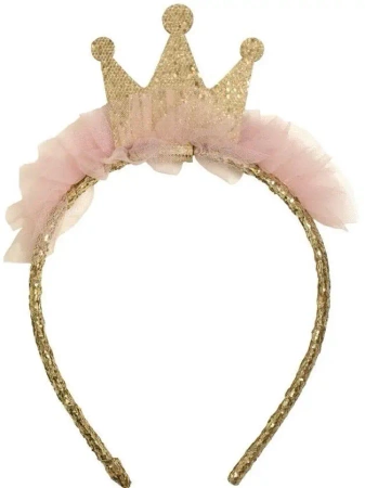 Opaska ze złotą koroną - Coralico