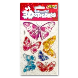 Naklejki 3D Transparent Six Butterflies - Penmate