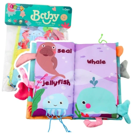 Miękka książeczka zwierzęta morskie - Leantoys