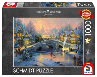 Puzzle 1000 PQ T. Kinkade Duch Bożego Narodzenia 103429 - Schmidt Puzzle