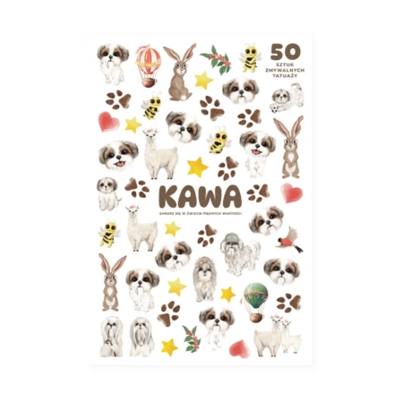 Tatuaże Kawa 50 sztuk - KAWA PAP