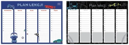 Plan lekcji A4 Boys mix (10szt) - INTERDRUK