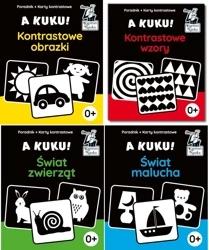 4x A kuku Kapitan Nauka Kontrastowe obrazki Wzory - Anna Zych