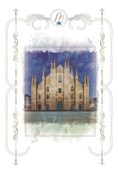 Karnet 12x18cm + koperta Katedra Duomo Mediolan - DaVinci