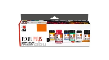 Farby do tkanin Textile plus starter 15ml 6 kol. - Marabu