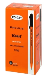 Paczka długopis Prymus czarny 50 szt. - TOMA