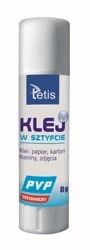 Display Klej w sztyfcie typu pvp bezbarwny 8g 30 sztuk - Tetis