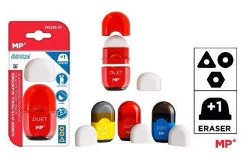 Temperówka podwójna z pojemnikiem i pokrywką MIX - MP Main Paper