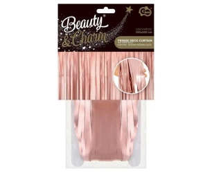 Kurtyna matowa różowo-złota 100x200cm - Godan