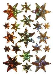 Naklejki gwiazdki holograficzne - Herma