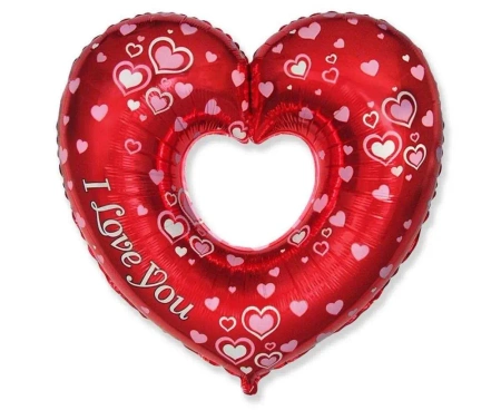 Balon foliowy 61cm Serce I Love You - Godan