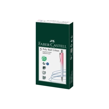 Długopis Poly Ball Urban XB (5szt) niebieski - Faber Castell