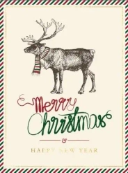 Karnet B6 BN Renifer - Henry