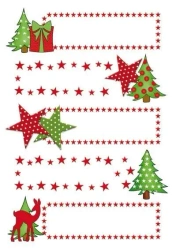 Naklejki na prezenty w gwiazdki - Herma