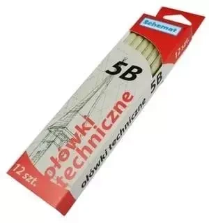 Ołówek techniczny 5B (12szt) - Schemat