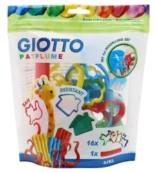 Zestaw foremek do plasteliny 16szt + wałeczek - Giotto
