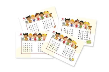 Plansze edukacyjne Tabliczka mnożenia A5 - All4Kids