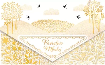 Karnet koperta A5 Ślub Złota łąka - Henry