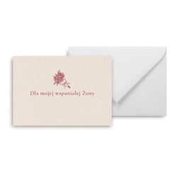 Mini kartka Dla mojej wspaniałej Żony - Grupa Kreatywna