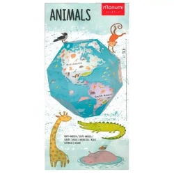 Globus 3D do składania - Zwierzęta - praca zbiorowa