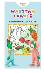 Kolorowanka XXL. Warzywa i owoce - praca zbiorowa