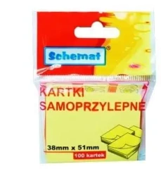 Karteczki samoprzylepne 38x51mm 100szt - Schemat