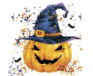 Serwetki pap. Creepy Pumpkin with Splashes 33x33cm - Godan
