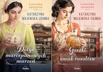 Lwowska opowieść Tom 1 +2 PAKIET Dotyk marcepanowych + Gorzki smak - Katarzyna Majewska-Ziemba